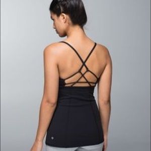 Lululemon black strappy tank